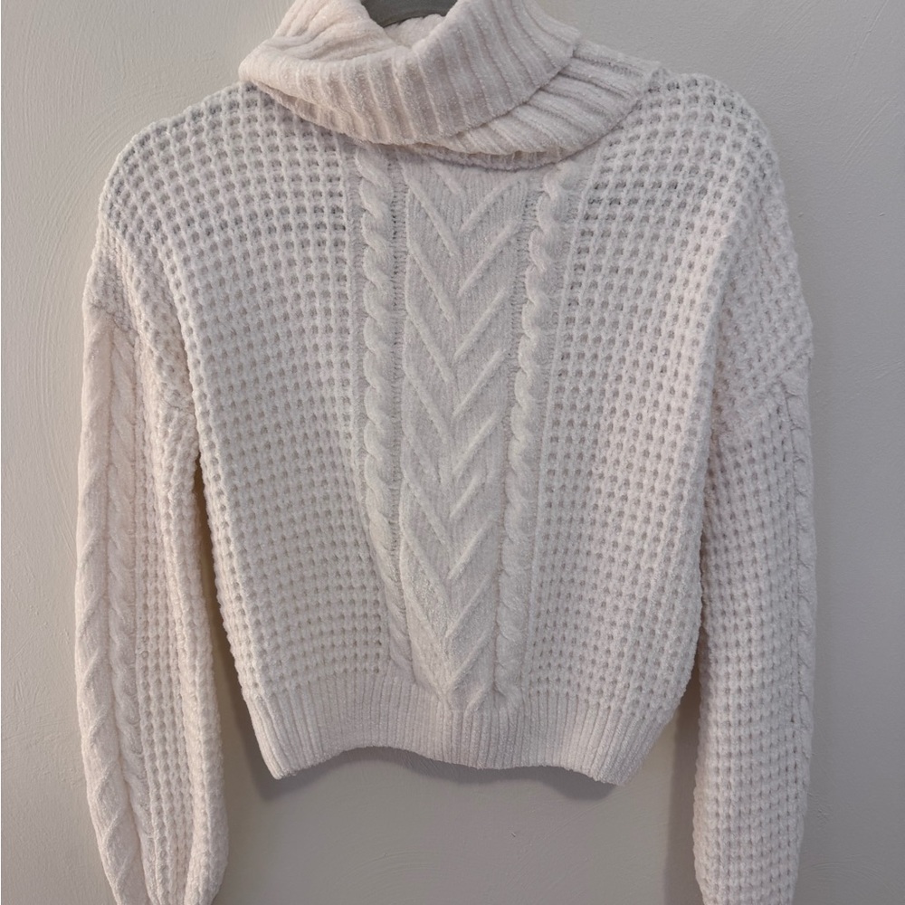 Hippie Rose Cream Textured Sweater